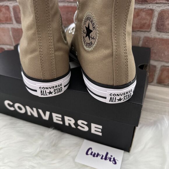 Converse Chuck Taylor All Star Sneakers Sizes M 9 / W 11 -Khaki A02792C NEW - Picture 7 of 11